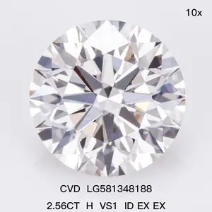 Lab Created VVS VS1 0.3CT 0.5CT 0.8CT 1CT 1.5CT 2CT 3CT 4CT 5CT 6CT HPHT CVD Synthetic IGI GIA Certified Lab Grown Diamond