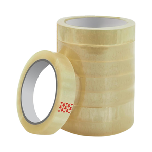 FranceProfessional kalite BOPP yapışkan bantlar 19 mm X 66 <span class=keywords><strong>m</strong></span> tek taraflı 50 mikron şeffaf karton sızdırmazlık paketi 8 - Product Image 1