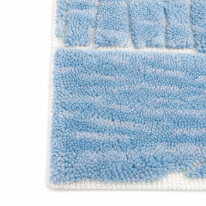 Tapis moderne en laine noué à la main, design géométrique - Product Image 1