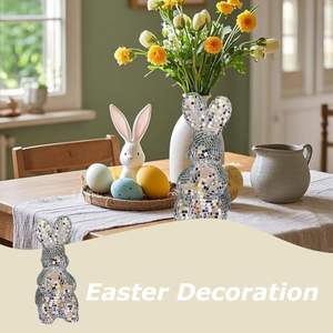 <span class=keywords><strong>Estatua</strong></span> <span class=keywords><strong>de</strong></span> Conejo Disco <span class=keywords><strong>de</strong></span> Cristal <span class=keywords><strong>de</strong></span> Alta Calidad, Bola <span class=keywords><strong>de</strong></span> Espejo Reflectante, Decoración <span class=keywords><strong>de</strong></span> Pascua, Adorno Moderno para Colgar en el Hogar - Product Image 6