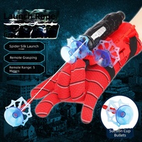 Jouets éducatifs amusants pour enfants, ensemble lanceur de figurines en plastique, jouet lanceur héros pour poignet, jouets Spider-Man souples