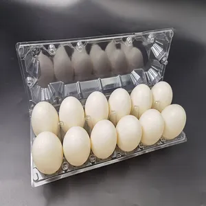 Blister de plástico para mascotas, bandeja de almacenamiento plegable para huevos, contenedor de concha para huevos