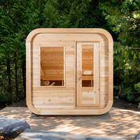 Desain Modern kesehatan di luar ruangan garam Guangdong terapi Sauna basah dan inframerah dengan pancuran merah tradisional
