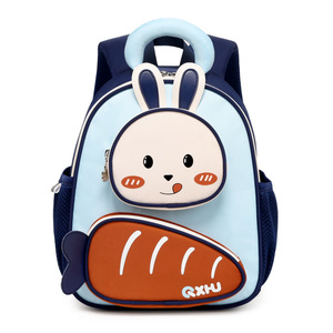 Cute Rabbit Kindergarten <b>Backpack</b> Kids School Bag Softback Bookbag for Preschool Students - Product Image 1
