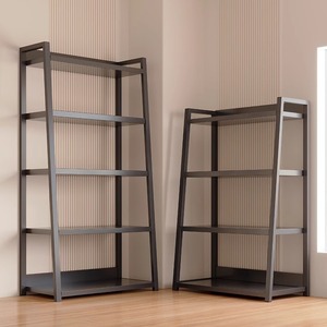 Étagère en acier au carbone moderne, design minimaliste, gain de place, étagère en métal pour salon ou chambre d'enfant - Product Image 1