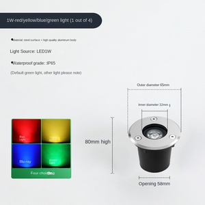 Lumières de chemin d'hôtel extérieur IP68 étanche RVB LED télécommande/contrôle d'application en alliage d'aluminium Construction AC 85-265V pour jardin patio - Product Image 3