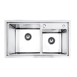 Évier de cuisine double en acier inoxydable 304 de qualité supérieure, à encastrer sous le plan, deux bacs, pour le lavage de la vaisselle, prix abordable - Product Image 1