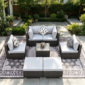 Juego <span class=keywords><strong>de</strong></span> <span class=keywords><strong>Sillas</strong></span> <span class=keywords><strong>de</strong></span> Ratán para Exterior, Económico, Estilo Nórdico Minimalista, Muebles <span class=keywords><strong>de</strong></span> Mimbre con Estructura Antioxidante, Mesa y <span class=keywords><strong>Sillas</strong></span> para Balcón o <span class=keywords><strong>Terraza</strong></span> - Product Image 3