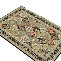 Tapis en velours cristal doux et moelleux antidérapant pour salon, chambre à coucher, salon, utilisation en voiture - Design moderne personnalisable