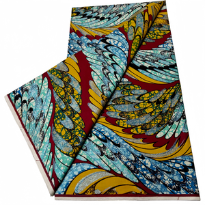 100% suave verdadera gran cera súper Africana tela de impresión dorada algodón Real Hollandais holandés Ankara tela de cera para coser - Product Image 1