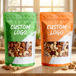 Sacs d'emballage pour biscuits imprimés sur mesure, en aluminium laminé, type Doypack, avec fermeture éclair, résistants à la lumière et à l'humidité - Product Image 3