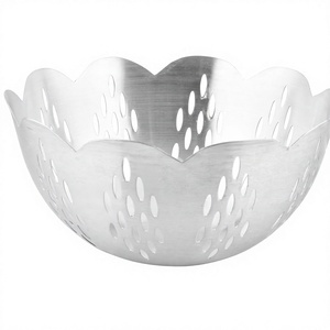 Panier de fruits Design Flower Cut Panier de fleurs Panier de fruits moderne Bol de fruits contemporain Motif de fleurs Porte-fruits Élégant - Product Image 1