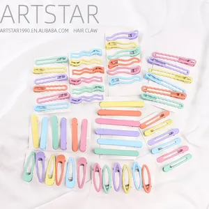 Artstar 5CM 6CM 8CM 합금 헤어 그립 파티 여자를위한 금속 다채로운 모란디 악어 헤어 클로 클립