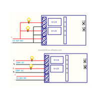 Télécommande sans fil Commutateur RF 433mhz DC 12V 2CH 2 Canal Relais Récepteur Module Émetteur pour Largement Utilisé Maison Intelligente
