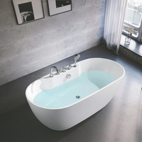 OEM/ODM Baignoire en acrylique portable personnalisée Baignoire d'hydromassage au design simple pour l'intérieur/villa pour les hôtels