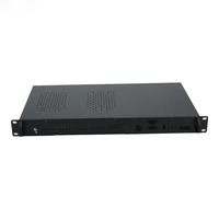 Amplificateur de puissance réseau industriel 1U pour montage en rack 19 pouces, châssis d'enceinte de serveur en acier galvanisé et aluminium