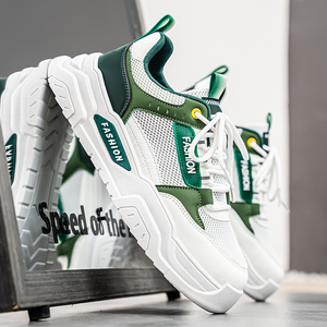 Chaussures décontractées en cuir et toile pour hommes, nouvelle mode, avec logo personnalisé, pour l'extérieur, baskets de loisirs en maille pour hommes, vente en gros 2026 - Product Image 5