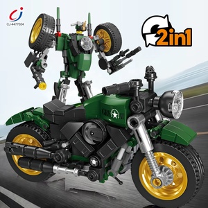 Bloques de Construcción Deformables Chengji, Rompecabezas 3D, Juguete de Bloques de Construcción de Motocicleta Educativo <span class=keywords><strong>2</strong></span> en 1 para Ensamblar - Product Image 2