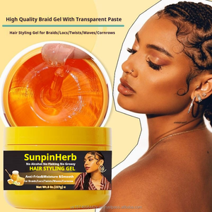 Edge Control Factory Venta caliente Gel para trenzas de cabello Extra Hold Twist Loc N Gel Shine and Hold Trenzas Styling Trenzado Gel - Product Image 4