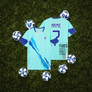 Diseño de boutique, uniforme de fútbol personalizado, camiseta de fútbol para niños a la moda con estampado de nombre, conjuntos de invierno para jóvenes - Product Image 4