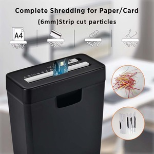 Déchiqueteuse de <span class=keywords><strong>papier</strong></span> découpé <span class=keywords><strong>en</strong></span> bande Premium 10L 6 feuilles Déchiqueteuse de documents de <span class=keywords><strong>bureau</strong></span> Déchiqueteuse de <span class=keywords><strong>bureau</strong></span> à domicile - Product Image 3