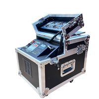 Machine à brouillard et à fumée de scène double tête 600W en métal avec télécommande DMX et flight case