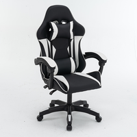 Chaise de jeu de course en PVC la plus vendue, pivotante à 360 degrés, avec accoudoirs articulés, en cuir de haute qualité, design moderne et pivotant