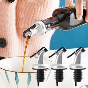 Oil Bottle Stopper Push Button Dispenser Plastic Pourer For Oil Vinegar Soy Sauce Wine Regular Model C11DF - Product Image 2