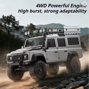 SJY-MN111C Voiture RC 1:18 4x4 <span class=keywords><strong>Land</strong></span> <span class=keywords><strong>Rover</strong></span> <span class=keywords><strong>Defender</strong></span> Véhicule Tout-Terrain Grimpant 2.4G Modèle de Voiture Télécommandée à l'Échelle Réelle Jouets Cadeaux Nouveauté - Product Image 2