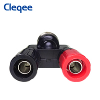 Fiche mâle Cleqee BNC vers double connecteur adaptateur femelle banane 4mm