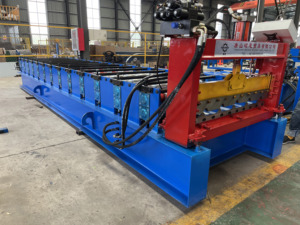 Máy làm ngói lợp hai lớp Trung Quốc, máy tạo hình kim loại cho tấm lợp IBR, máy ép và tạo hình cuộn - Product Image 2