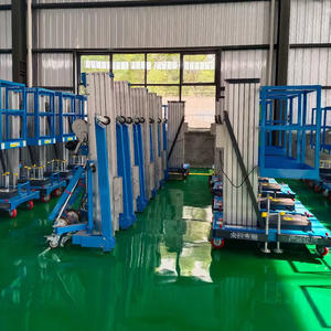 4m 6m 8m 10m 12m हवाई काम इलेक्ट्रिक एल्यूमीनियम मिश्र धातु एकल मस्तूल उठाने मंच - Product Image 5