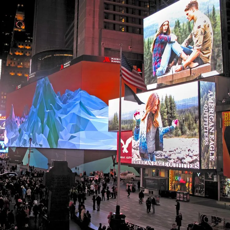 Commercial Building Glass Led Screen For Video Wall Advertising Outdoor Digital Display Screens