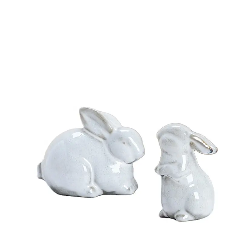 Gute Qualität Porzellan Kaninchen Geschenke Heimdekoration Keramik Steingut Ostern hase Ziergegenstand Europa