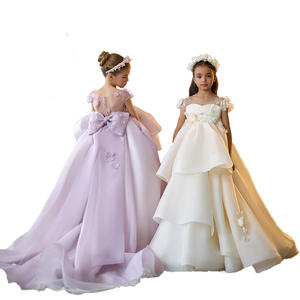 All'ingrosso 2024 di alta qualità Appliqued Organza di lusso lungo Maxi matrimonio fiori ragazze '<span class=keywords><strong>abiti</strong></span> per la festa di nozze abito <span class=keywords><strong>da</strong></span> <span class=keywords><strong>ballo</strong></span> - Product Image 2