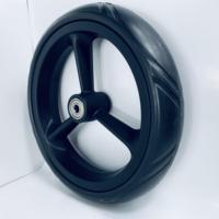 Roue de remplacement réglable en plastique de 8 pouces pour déambulateur, valise, fauteuil roulant et poussette, avec pneu EVA, certifiée REACH ROHS, dureté 55-60A