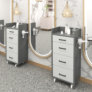 Chariot de Salon de Coiffure en Bois Moderne et Simple de Haute Qualité avec 4 Roues pour Mobilier Commercial de Salon – Vente en Gros - Product Image 3