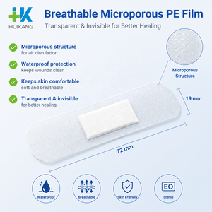 Apósito flexible de PU con adhesivo, almohadilla antiadherente, adhesión duradera, transpirable, adaptable, impermeable para el cuidado de heridas. - Product Image 1