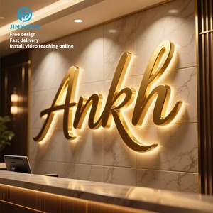 Dấu hiệu Hội Đồng Quản trị LED ánh sáng Acrylic Logo thép không gỉ chữ 3D dấu hiệu Hội Đồng Quản trị Backlit kênh kim loại thư Acrylic kinh doanh dấu hiệu Logo - Product Image 5