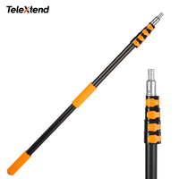 Perche télescopique en aluminium pour le nettoyage des fenêtres, outils de nettoyage ménagers durables, balai, serpillière, raclette, vente en gros