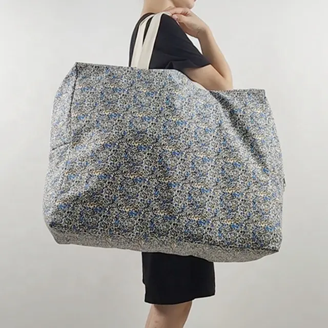 Gros sacs fourre-tout en toile avec fermeture éclair Sac de voyage pratique en toile surdimensionné Sac de rangement en toile robuste