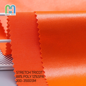 À la mode facile d'entretien épaissi Poly Spandex mélangé chaîne tricot Tricot tissu Structure serrée Sublimation Yoga porter - Product Image 1