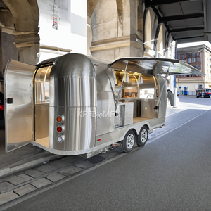 Camion de cuisine mobile carré pour la vente de hot-dogs, glaces et frites – Remorque de concession pour affaires de restauration rapide - Product Image 2