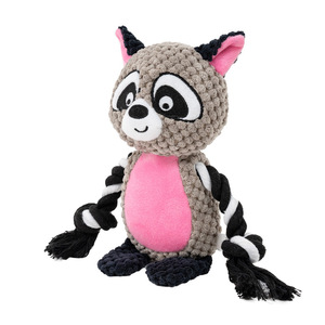 Eco-Friendly <b>Plush</b> Animal Interactive Squeaky Toy with Cartoon Design Cotton Material Chew-Ready for Dogs - Product Image 5