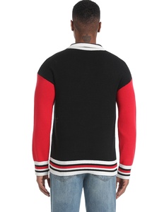 Maglioni da <span class=keywords><strong>Uomo</strong></span> Personalizzati con LOGO OEM & ODM, Maglione in <span class=keywords><strong>Cotone</strong></span> Lavorato a Maglia con Lettere Jacquard, Girocollo Casual, Maglieria Invernale per <span class=keywords><strong>Uomo</strong></span> - Product Image 4