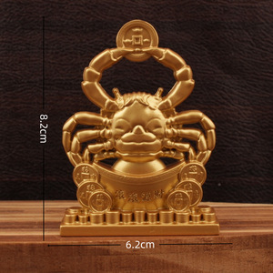 Objeto Decorativo de Aleación con Símbolo de Cangrejo, Amuleto de Feng Shui para el Hogar, Adorno de Mesa para el Año Nuevo Chino - Product Image 4