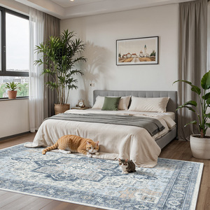 Alfombra Moderna para Sala de Estar, Dormitorio, Estudio o Balcón, 3x5 Pies, Fibra de Poliéster, Tejida a Máquina, Antideslizante - Product Image 3