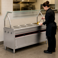 Chauffe-Plats Bain-Marie à Gaz Autoportant en Acier Inoxydable de Haute Qualité pour Restaurant Professionnel