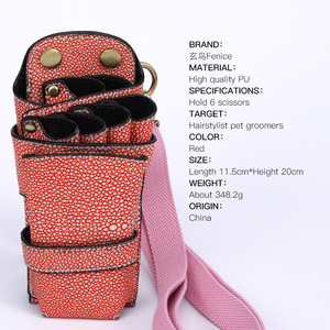 PU para peluquería herramienta de tijera bolsa con cintura cinturón de hombro - Product Image 4