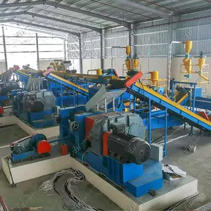 Mesin daur ulang ban limbah bertenaga tinggi otomatis jalur produksi pabrik sistem daur ulang ban bekas